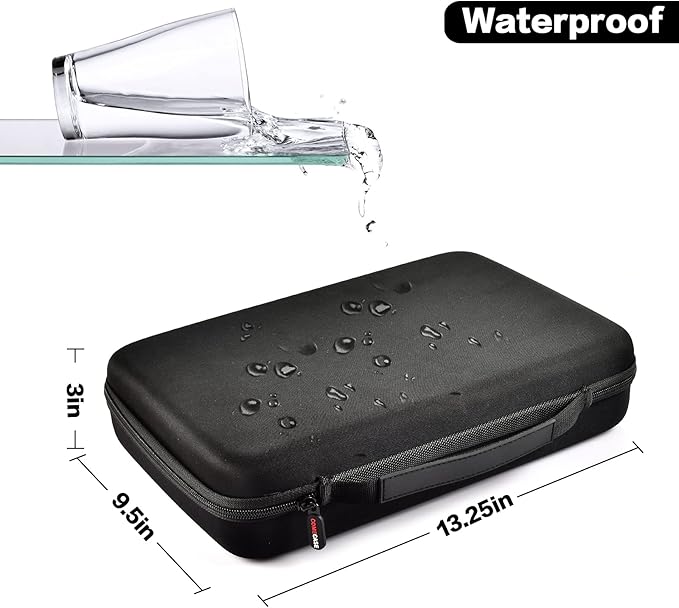 Comecase Hard Battery Organizer Storage Box, Carrying Case Bag Holder - Holds 148 Batteries AA AAA C D 9V - with Battery Tester BT-168 (Batteries are Not Included)