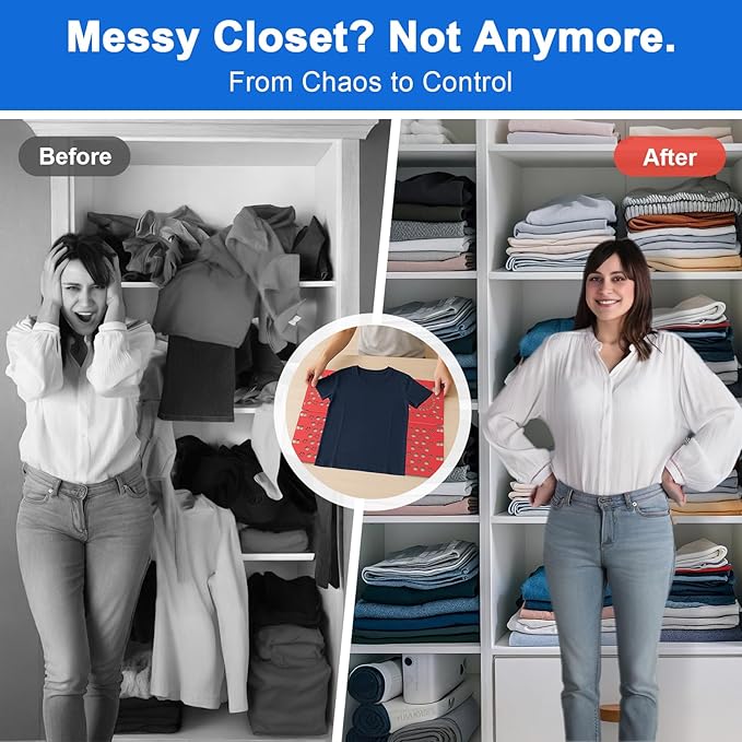 BoxLegend Shirt Folder Board Tshirt Clothes Folder Folding Board Durable Laundry Helper Liner Sorter, Red