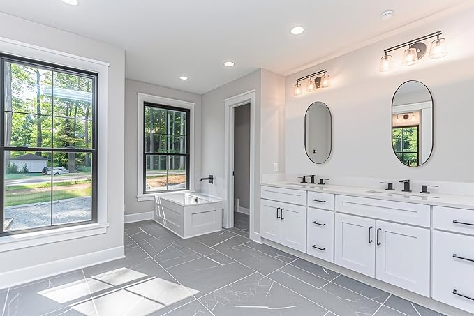 ANDY STAR Bronze Oval Mirror for Bathrooml, 20x33 Oval Bronze Mirror in Stainless Steel Metal Frame Deep 1’’ for Bathroom, Bedroom, Living Room, Entryway, Hang Vertical or Horizontal