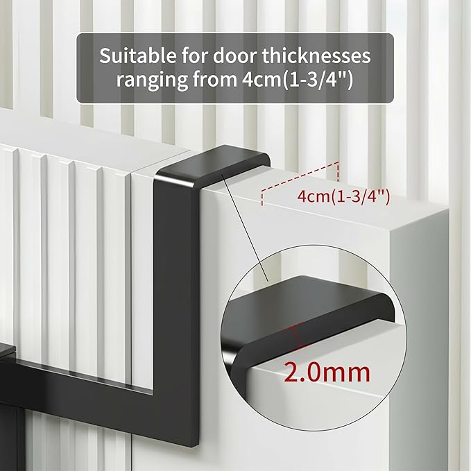 Backpack Hanger for Closet, Metal Storage Rack Backpack Hooks,2 Tiered Over The Door Hanger for Backpack,Heavy Duty Over The Door Hook Storage for Backpack, Coat, Bag, Hat,Black