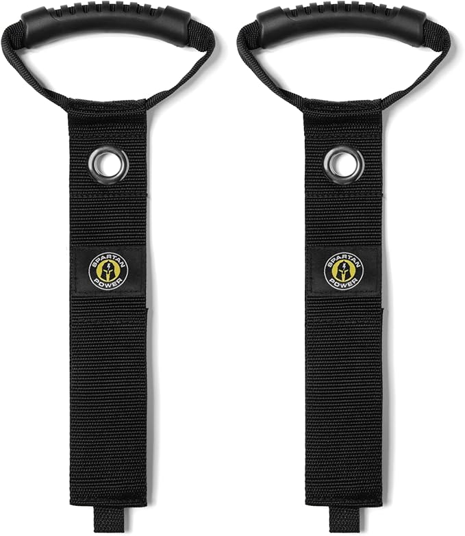 Spartan Power Heavy Duty Storage Straps with Handle, 2" X 22" Extension Cord Holder Organizer for Garage Organization and Hose Storage (2 Pack)