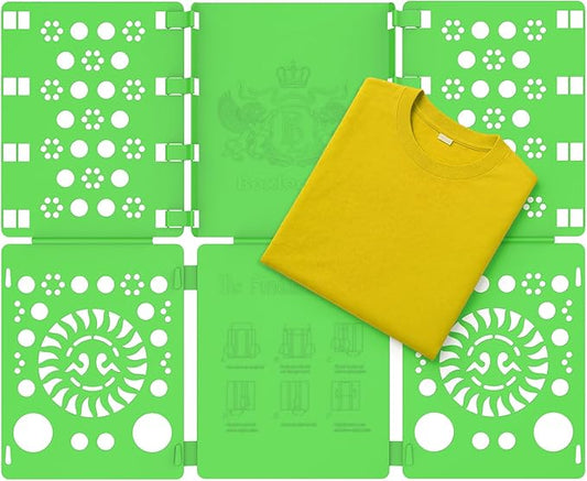 BoxLegend V3 Shirt Folder Board Tshirt Clothes Folder Folding Board Durable Laundry Sorter Helper Liner, Green