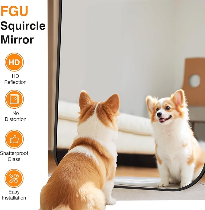 Bathroom Mirror for Wall, Large Bathroom Vanity Mirror for Over Sink 40 x 65, Black HD Reflection Shatterproof Mirror for Living Room Bedroom Entryway, Metal Frame Rectangular Shape