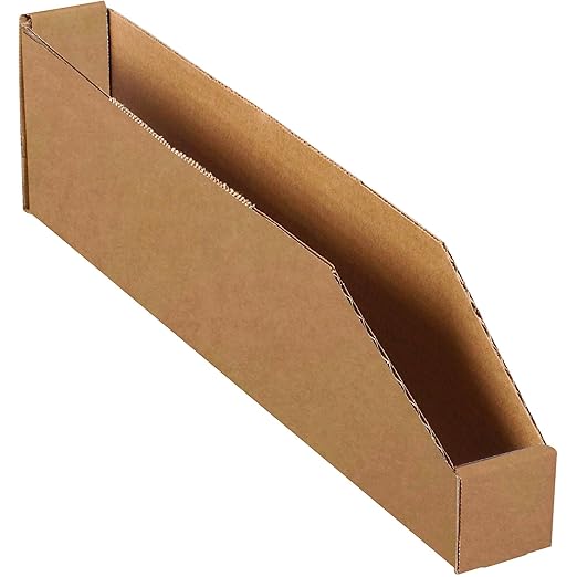 Box USA BBINBWZ218K Open Top Bin Boxes, 2" x 18" x 4-1/2", Kraft (Pack of 50)