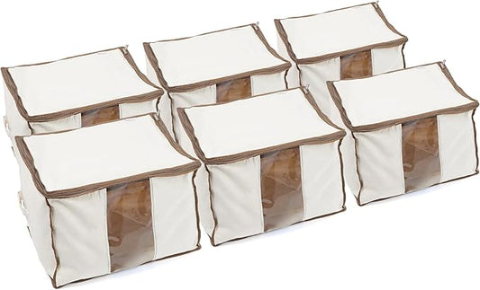 Covermates Keepsakes - Canvas Storage Bag - Premium Canvas - Carrying Handles - Dual Zipper Pulls - Indoor Storage, Natural