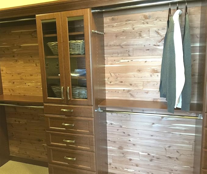 Cedar Elements Aromatic Red Cedar Planking Closet Liner 1/4" x3-3/4 x48 inch Unfinished Red Cedar Aromatic Cedar Tongue and Groove Wall Plank (15 Square Feet 1PK)