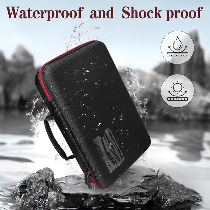 Battery Organizer Storage Case with Tester BT-168 Holds 198 AA AAA C D 9V Button Cells - Fireproof Waterproof Battery Box & Storage Container(Batteries Not Included)