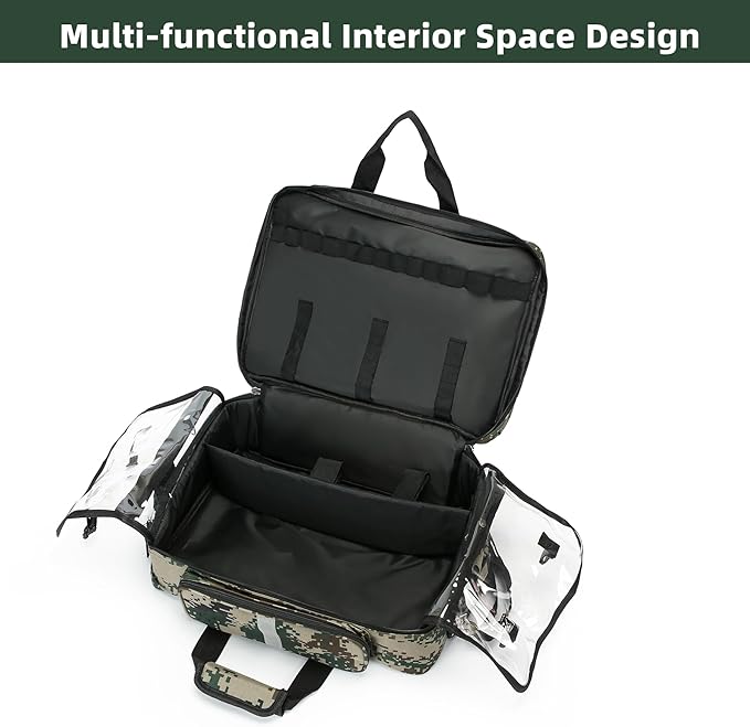 Medical Bag Empty First Aid Bag Emergency Organizer,First Responder Bag, Trauma Bag EMT for Nurses,Home Health Care (Bag Only)