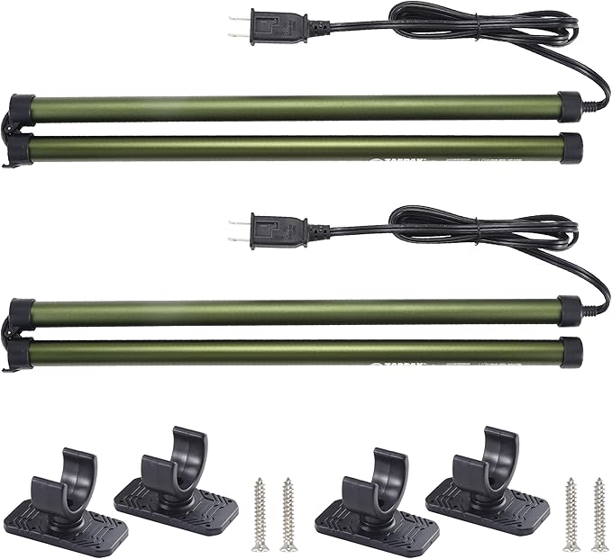 2 Pack Gun Safe Dehumidifier Rod | Dehumidifier Rod For Enclosed Spaces, Gun Safe & Vault, Cabinets | Protect Valuables & Stop Humidity, & Moisture | Foldable, 4 Mounting Brackets | 32''/81cm