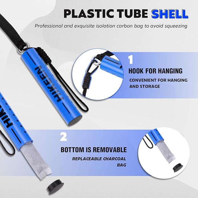 Hikeen Shoe Deodorizer Activated Charcoal Shoe Eliminator Glove Deodorizers for Boots, Gym Bags, Hockey Gloves, Boxing Soccer Gear