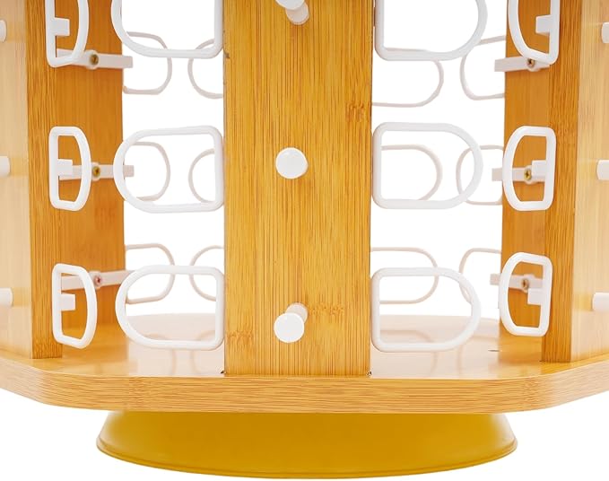 60 Pairs Glasses Rack, 360° Rotating Sunglasses Display Rack, 6-Sided Eyeglasses Storage Organizer, Eyewear Holder, Commercial Sunglasses Display Stand, Log Color