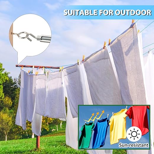 Turnbuckles for Cables Wires, 100Ft Blue PVC Coated Cable Kit, 7 × 7 Strands Core Wire Rope for Clothesline Wire for T Post/Grape Vine/String Light Hanging Kit