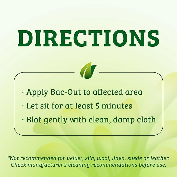 Biokleen Bac-Out Stain Remover for Clothes & Carpet - 128 Ounce - Enzyme, Destroys Stains & Odors Safely, for Pet Stains, Laundry, Diapers, Wine, Carpets - Eco-Friendly, Plant-Based