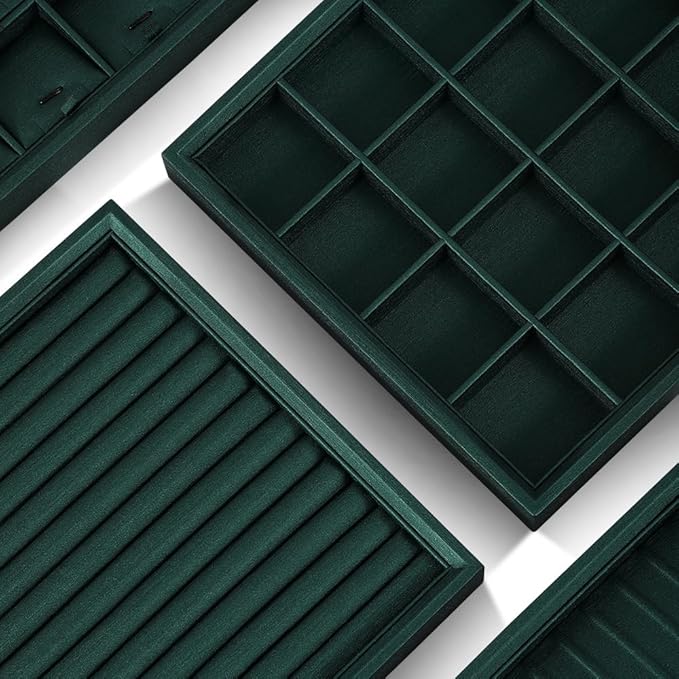 Jewelry Organizer Tray, Leather Tray,Premium Green Bracelet Organizer,Luxury Display Tray For Pendants