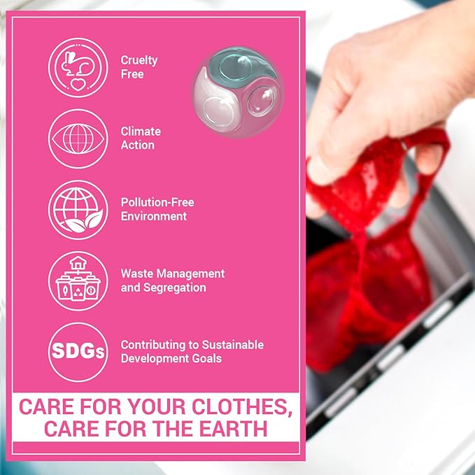 WBM Home Laundry Pods, Total 128 Count | Specially Designed for Undergarments With Soft Heaven Fragrance | Laundry Detergent Pods Formulated With Plant-Based Formula and Gentle Stain Remover