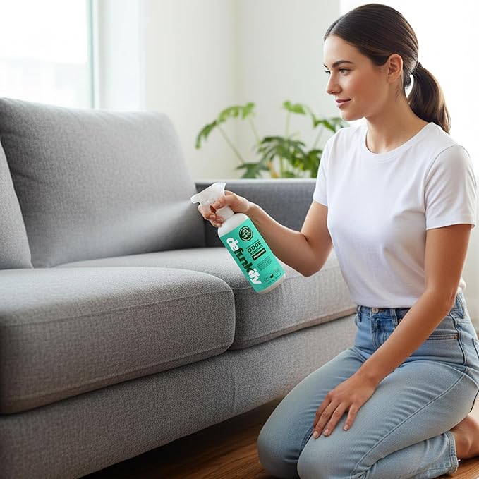 Fabric Freshener Spray, 32oz. 'Peppermint' Odor Remover Spray. Shoe Deodorizer, Carpet Deodorizer, Odor Eliminator for Strong Odors Cleaning Supplies. ProvenSafe™ Fabric Freshener for Sensitive Gear