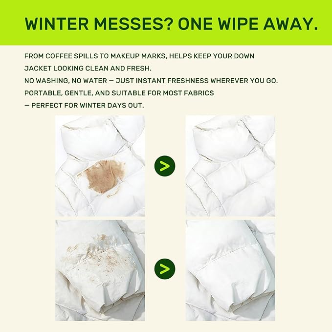 200 Pack Stain Remover Wipes for Clothes & Fabric – Instant Clothing Stain Remover for Shoes, Shirts & Jackets, Individually Wrapped Portable Wipes for Travel & On-the-Go Cleaning