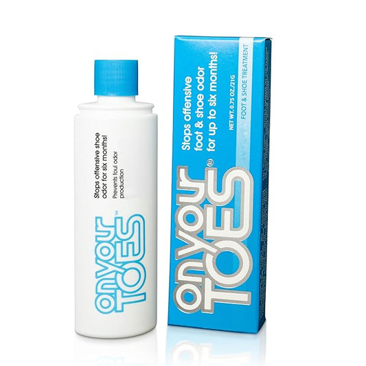 On Your Toes Foot Powder for Smelly Feet - Natural, Long-Lasting Shoe Powder, Odor Control for Stinky Feet - Fast-Acting Shoe Deodorizer