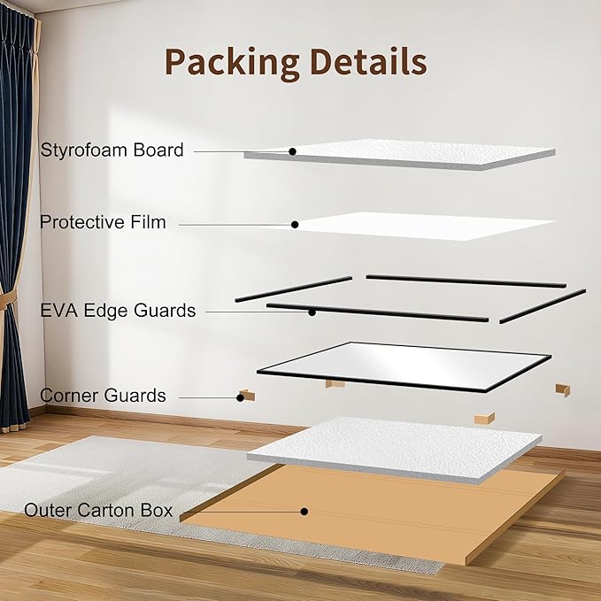 Black Bathroom Mirror for Wall, 24x60 Inch Rectangle Mirror with Metal Frame, Modern Vanity Mirrors for Bathroom Living Room, Entryway Hangs Horizontal or Vertical