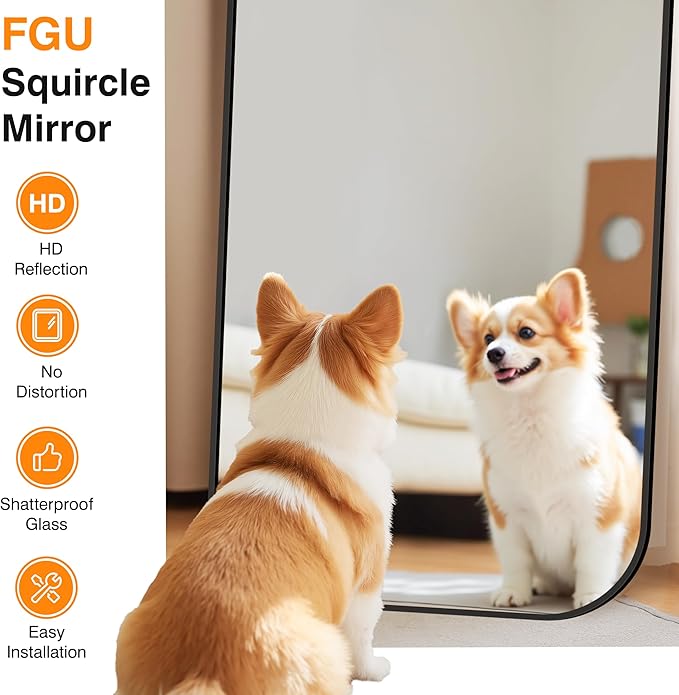 Bathroom Mirror for Wall, Large Bathroom Vanity Mirror for Over Sink 30 x 55, Black HD Reflection Shatterproof Mirror for Living Room Bedroom Entryway, Metal Frame Rectangular Shape