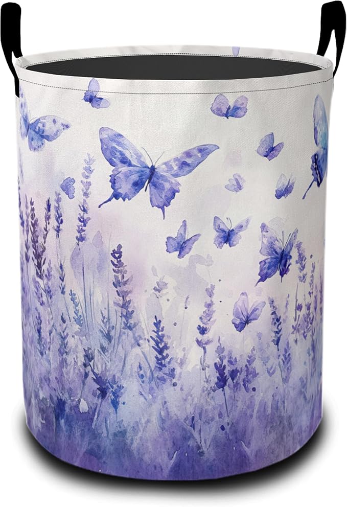 Groovy Starry Sky Sunflower Laundry Basket-Large Foldable Hamper Holder Portable Tall Collapsible Laundry Hamper Storage Basket Bin with Handles, Canvas & Waterproof lining for Household Items