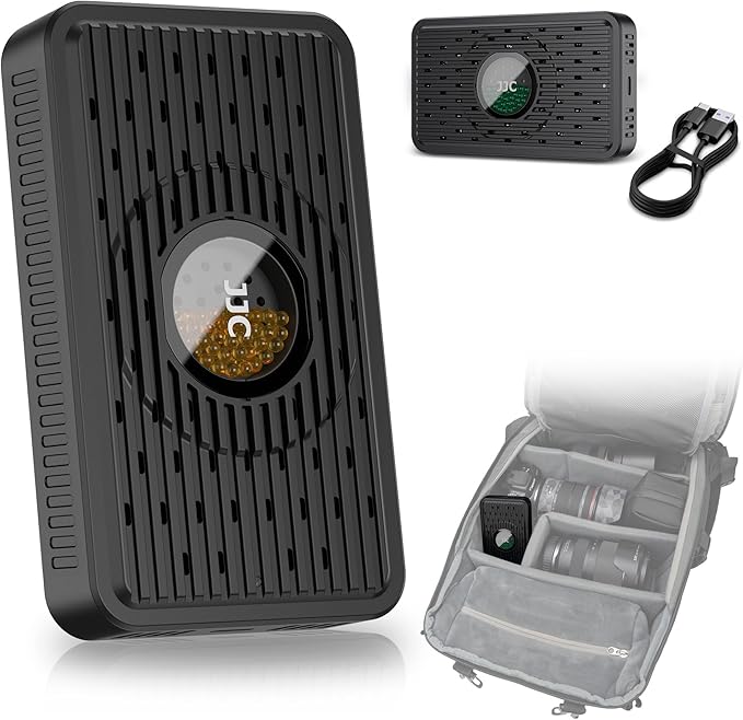 Rechargeable Desiccant Dehumidifier for Storage with USB-C Cable,Reusable Portable Moisture Absorber Dryer Silica Gel Beads for Gun Safe Camera Lens Filter Electronics 3d Printer Filaments Instrument