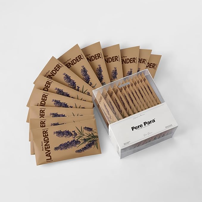 12 Packs Lavender Potpourri Scented Sachets for Closet & Drawer【Deodorizer for Stagnant Air】，Long Lasting Hanging Paper Air Fresheners and Odor Eliminator for Clothes