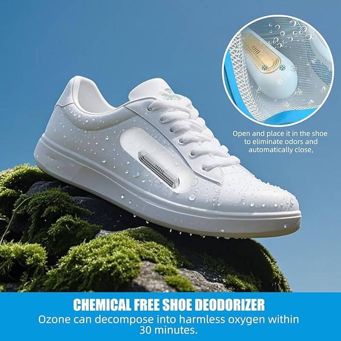 Portable Shoe Odor Elimination Deodorizer with O-zone for Shoes For Sneaker, Boot, Leather Shoes, Refrigerator