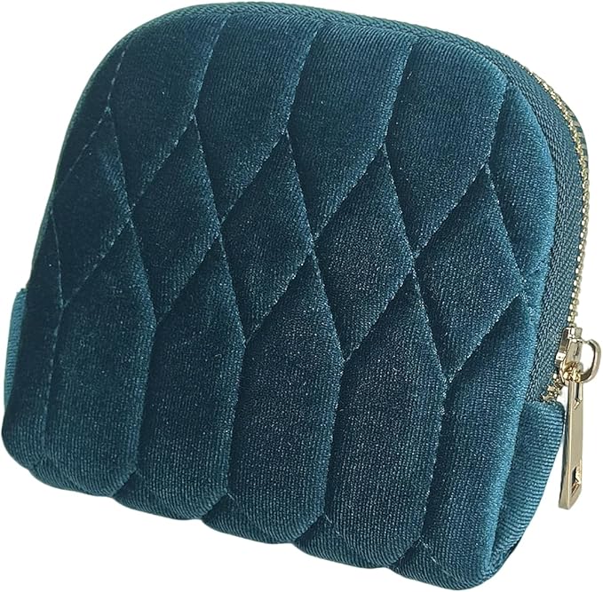 Small Travel Jewelry Case - Jewelry Travel Organizer Bag with for Bracelets, Necklaces, Bangles, Jewelry Organizer Storage Bag Gift for Women Girls,5.1x4.72x1.18 IN- RJB001-Blue