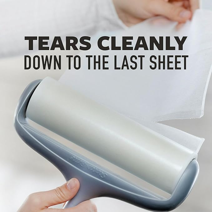 Scotch-Brite 50% Stickier Large Surface Roller Refill, Works Great On Pet Hair, 60 Sheets - Pack of 4