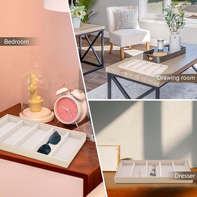 Glasses Box Tray, Sunglass Tray Stackable Glasses Display Organizer Jewelry Organizer for Watch Holder 14.96 * 6.5IN