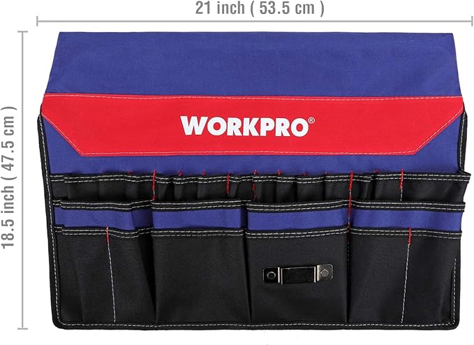 WORKPRO Bucket Tool Organizer with 51 Pockets Fits to 3.5-5 Gallon Bucket (Tools Excluded)