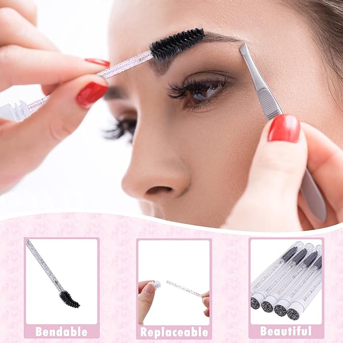 60PCS Lash Shampoo Bottles and Brushes Set, 10pcs Foam Pump Dispenser, Lash Cleaning Brush, Eyelash Extension Tube Brush, Instructions Cards, Bags, Lash Shampoo Stickers for Lash Business (B-black)