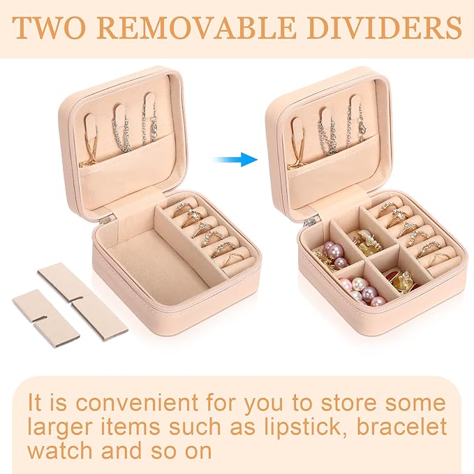 Kigeli 18 Pcs Travel Jewelry Case Bulk Bridesmaid Gift Boxes Small Jewelry Box Mini Storage Organizer for Women Return Gift(Vivid Color)