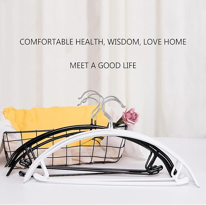 Contour Metal No Bumps Hanger - Suit, Coat & Sweater Hanger (Pack of 30, White)