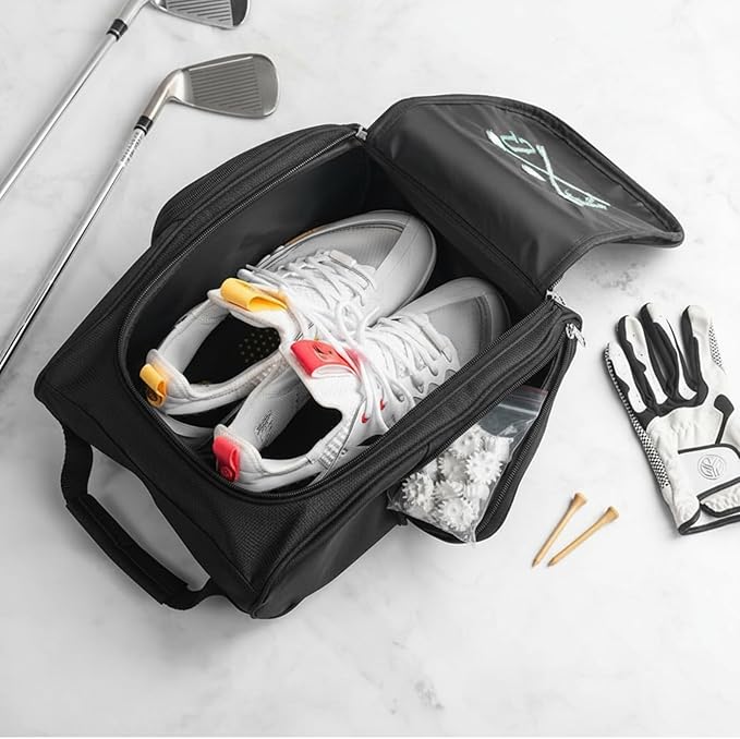 Personalized Golf Shoe Bag for Men and Women – Custom Monogram, 4 Color Options, Golf Accessory Bag and Gift for Golf Lovers and Valentines