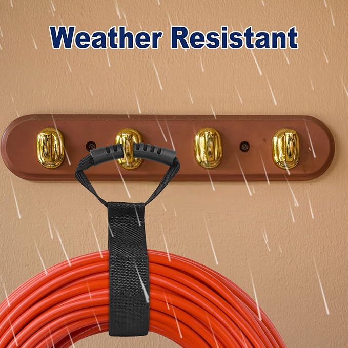 8 Pack One Hand Operation Adjustable Extension Cord Organizer Holder, Hose Rope Storage Straps Wrap for RV Shed Workshop Garage Organization, Gadgets Tools Gifts for Dad Men
