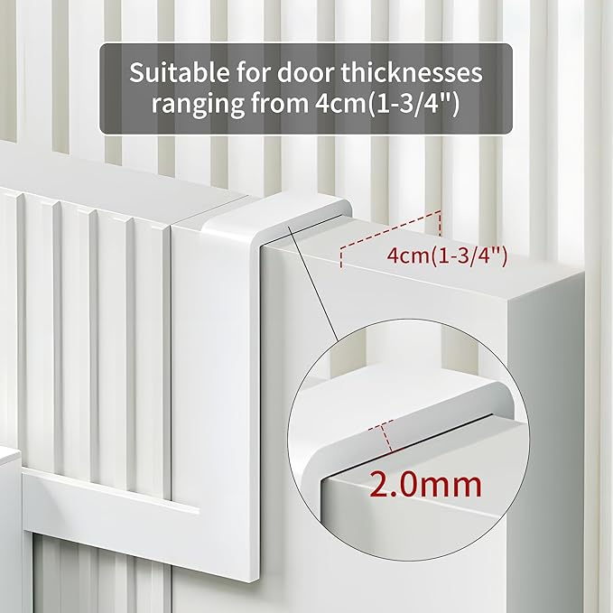 Backpack Hanger for Closet, Metal Storage Rack Backpack Hooks,2 Tiered Over The Door Hanger for Backpack,Heavy Duty Over The Door Hook Storage for Backpack, Coat, Bag, Hat,White