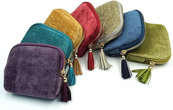 Travel Jewelry Case, Travel Jewelry Organizer, Travel Jewelry Bag with Zipper, Small Travel Jewelry Pouch for Necklaces Bracelets Bangles Rings Earrings Gemstones Storage(Deep blue)