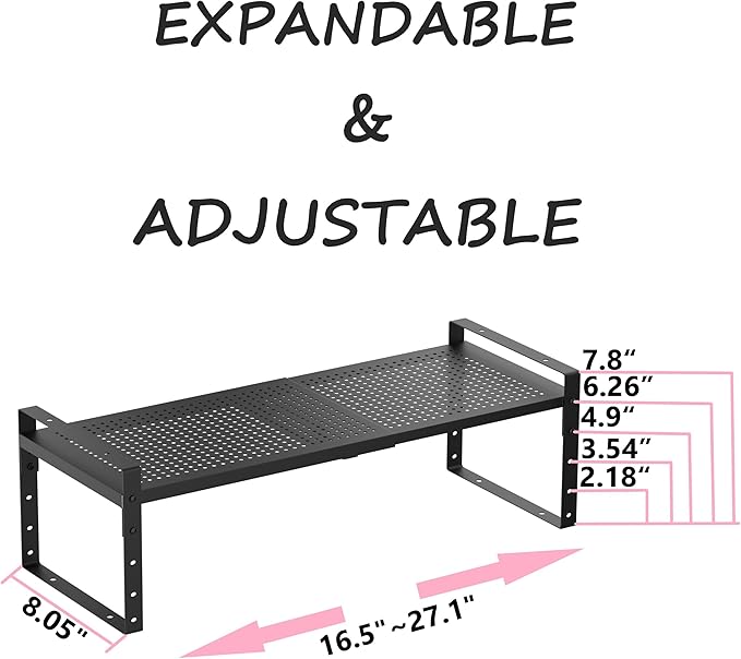 Multi-Functional Metal Shoe Rack, Space-Saving, Perfect for Entryway, Closet, Bathroom, etc. - Sturdy and Durable, High Weight Capacity(1PACK/Black/Medium)