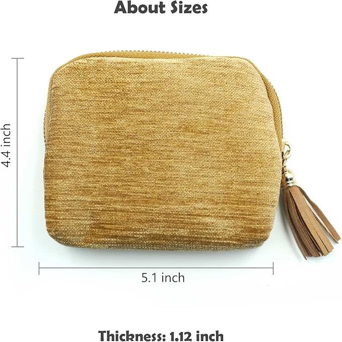 Travel Jewelry Case, Travel Jewelry Organizer, Travel Jewelry Bag with Zipper, Small Travel Jewelry Pouch for Necklaces Bracelets Bangles Rings Earrings Gemstones Storage (Khaki)