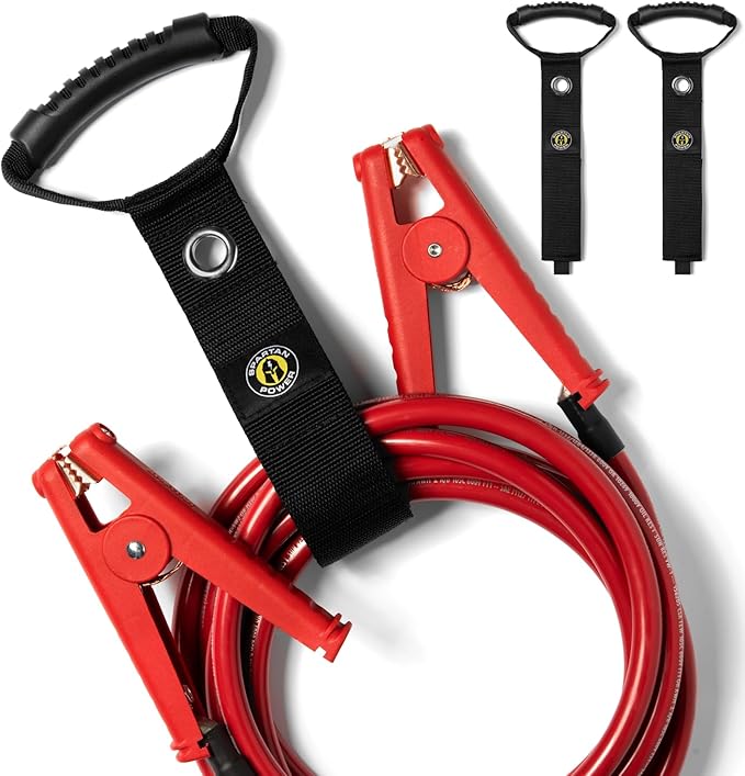 Spartan Power Heavy Duty Storage Straps with Handle, 2" X 22" Extension Cord Holder Organizer for Garage Organization and Hose Storage (2 Pack)