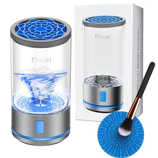 Electric Makeup Brush Cleaner Machine - 7000RPM Ultra Fast Rechargable Make Up Brush Washer - Automatic Cosmetic Brush Cleanser Tool Clean for Beauty Women, Girls Gift