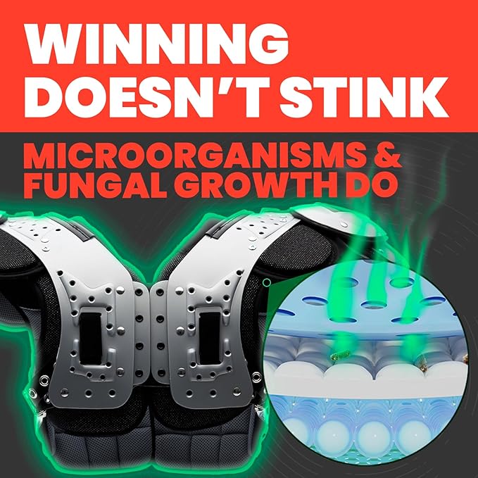 Uncle Todd’s Odor Stomp Sports Equipment Odor Eliminator Spray - Extra Strength Enzyme-Powered Deodorizer for Football, Hockey, Gym Bags, and Athletic Gear - Bamboo Blitz Scent - 16 oz