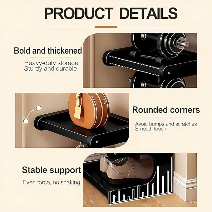 7-Tier Vertical Shoe Rack, Bamboo Free Standing Shoe Rack Shelf, Shoe Storage Stand, Entryway Shoe Tower, Vertical Shoe Organizer for Narrow Closet, Entryway, Hallway
