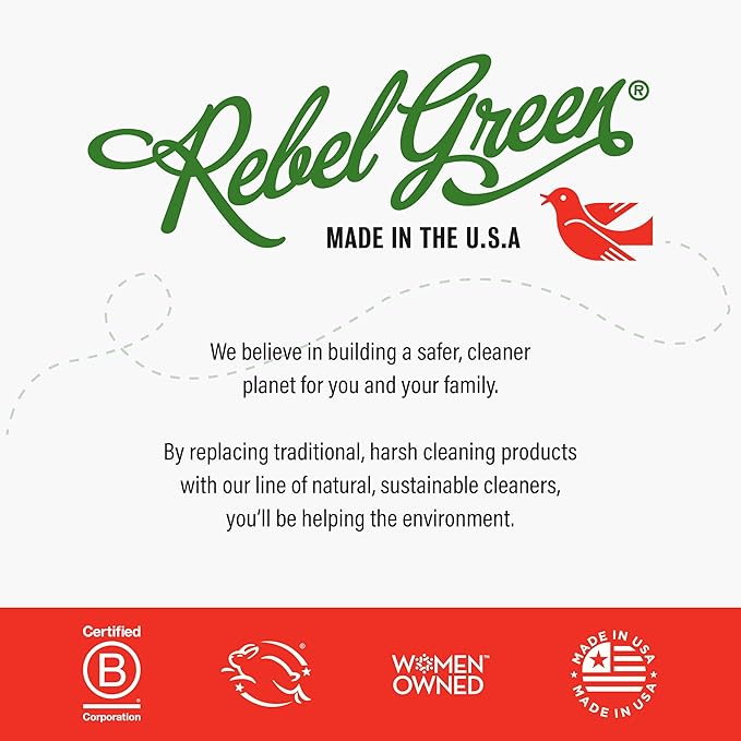 Rebel Green Organic Laundry Detergent - Natural Laundry Soap - Liquid Laundry Detergent with Dispenser Cup - Gentle Laundry Detergent - Fresh Lavender & Grapefruit Scent - 68 Load Bottles, 2 Pack