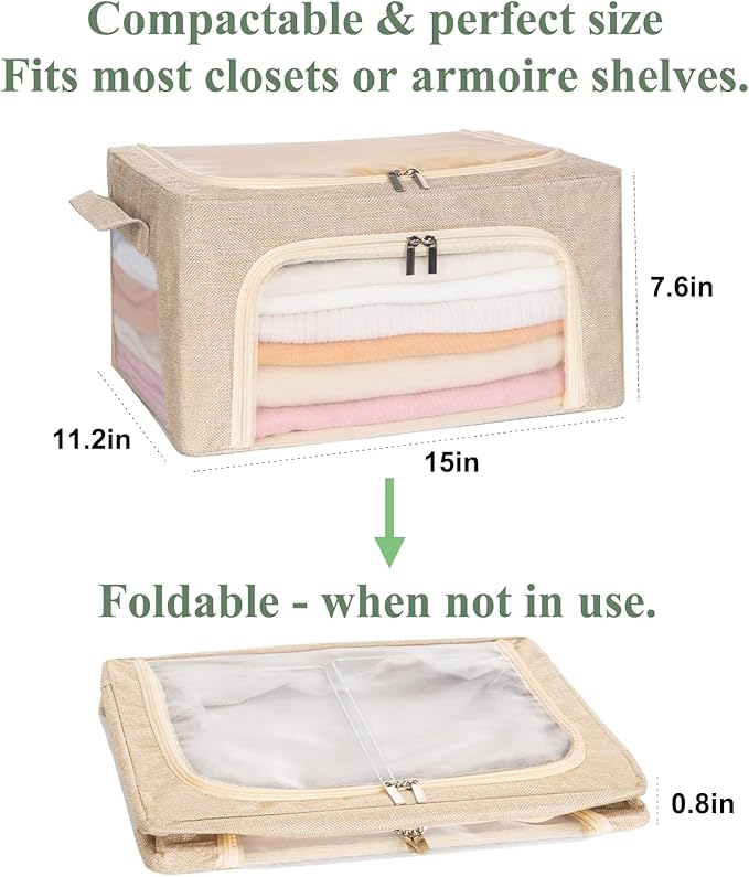 22L Cashmere Sweater Storage Bag with Natural Cedar Balls | BREATHABLE Cashmere Storage Bag Friendly for Knitwear Merino Wool/Knit Sweater for Closet Shelf Wool Clothes Garment Organizer Pouch