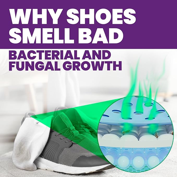 Uncle Todd's Odor Stomp Shoe Deodorizer 2-Pack - Proven & Powerful Enzyme Shoe Spray for Odor Elimination in All Footwear