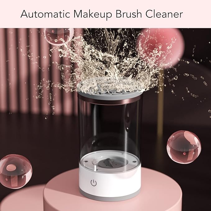 TARSHYRY Electric Makeup Brush Cleaner Machine, Automatic Brush Cleaner Spinner Dryer, Cleanser Tool for All Size Makeup Brushes