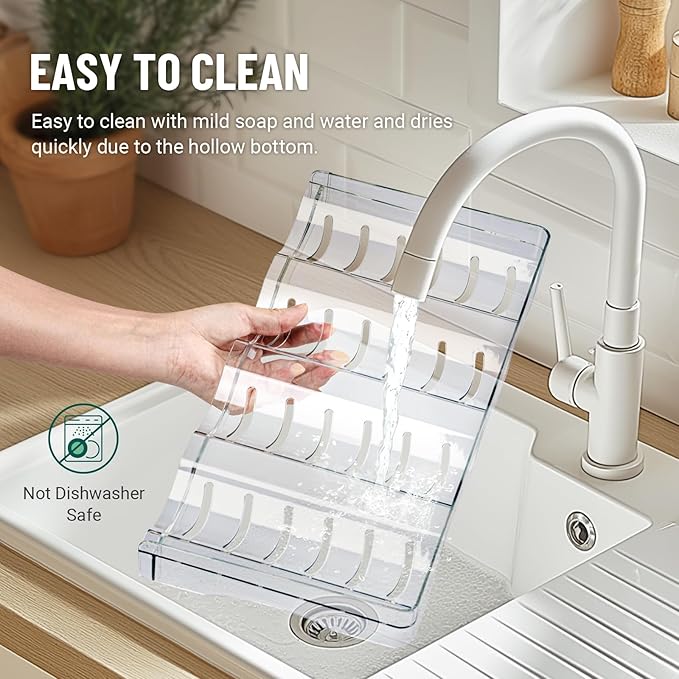 Large Tumbler Organizer for 8 Stanley Cup, Kitchen Organizers and Storage for Stanley Cup Accessories, Stackable Water Bottle Organizer Fits 20/30/40 oz Cup, Good for Kitchen Fridge Storage